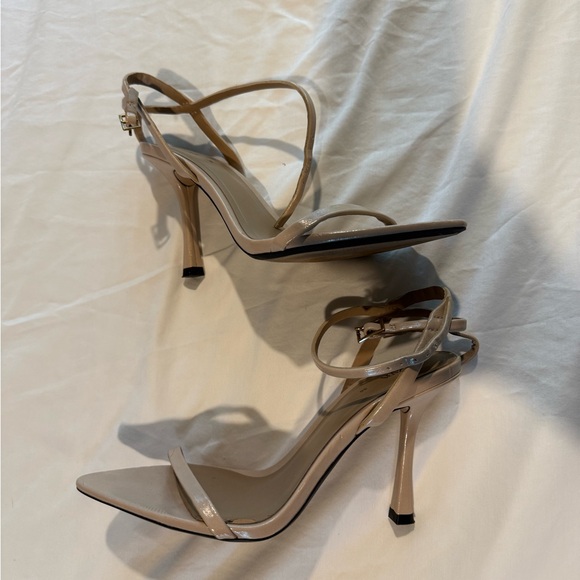 Zara Tan Strappy Heels - Picture 2 of 4